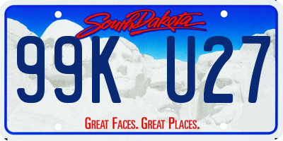 SD license plate 99KU27