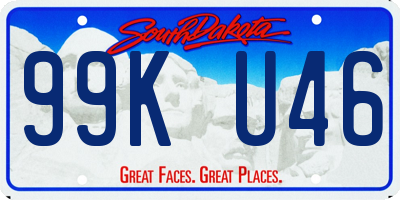 SD license plate 99KU46