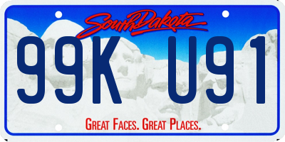 SD license plate 99KU91