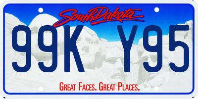 SD license plate 99KY95