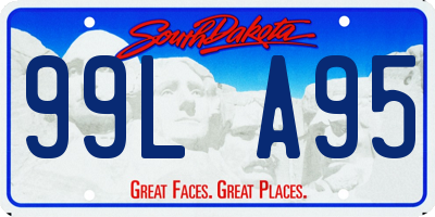 SD license plate 99LA95