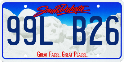 SD license plate 99LB26