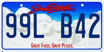 SD license plate 99LB42