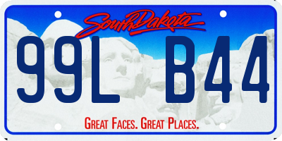 SD license plate 99LB44