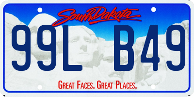 SD license plate 99LB49