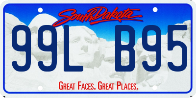 SD license plate 99LB95