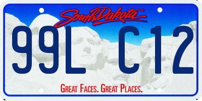 SD license plate 99LC12