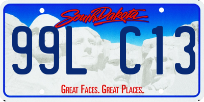 SD license plate 99LC13