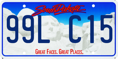 SD license plate 99LC15