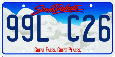 SD license plate 99LC26