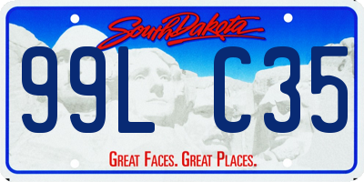 SD license plate 99LC35