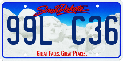 SD license plate 99LC36