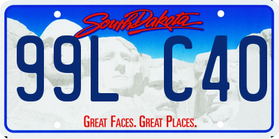 SD license plate 99LC40