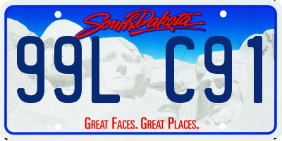 SD license plate 99LC91