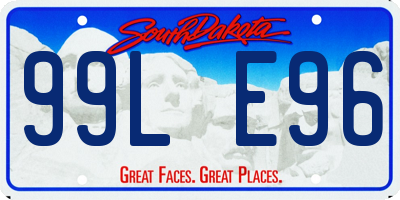 SD license plate 99LE96