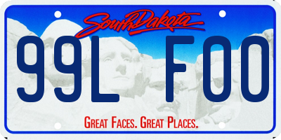 SD license plate 99LF00