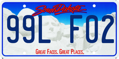 SD license plate 99LF02