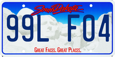 SD license plate 99LF04