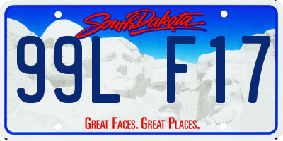 SD license plate 99LF17