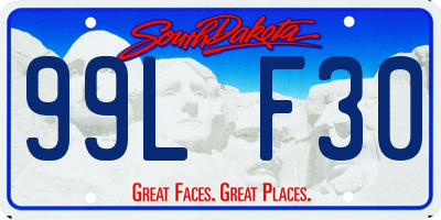 SD license plate 99LF30