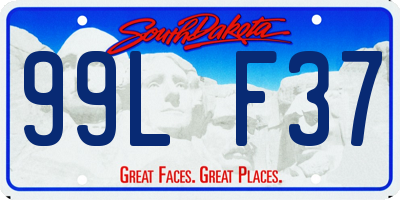 SD license plate 99LF37