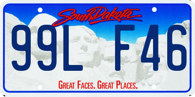 SD license plate 99LF46