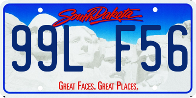 SD license plate 99LF56