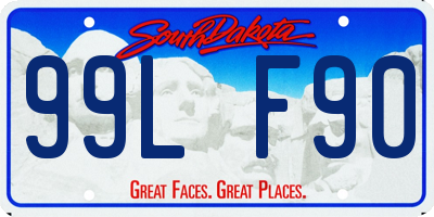 SD license plate 99LF90
