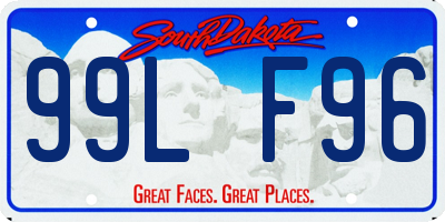 SD license plate 99LF96