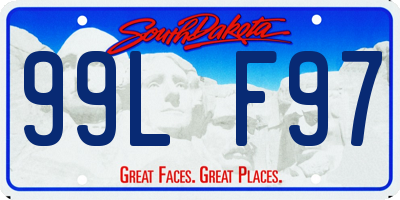 SD license plate 99LF97