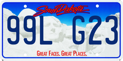 SD license plate 99LG23