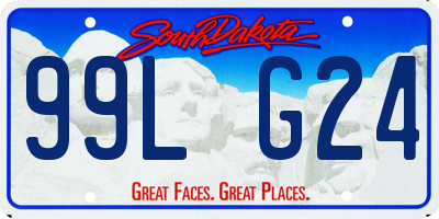 SD license plate 99LG24