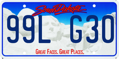 SD license plate 99LG30