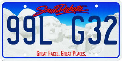 SD license plate 99LG32