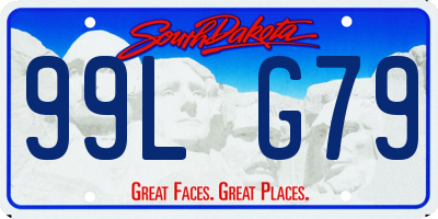SD license plate 99LG79
