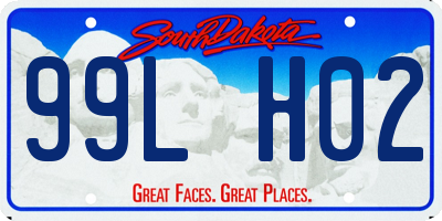 SD license plate 99LH02