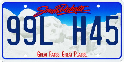 SD license plate 99LH45