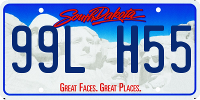 SD license plate 99LH55