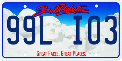 SD license plate 99LI03