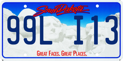 SD license plate 99LI13