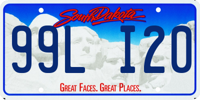SD license plate 99LI20