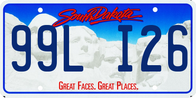SD license plate 99LI26