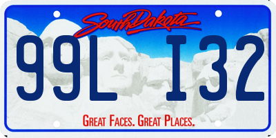 SD license plate 99LI32