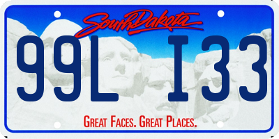 SD license plate 99LI33