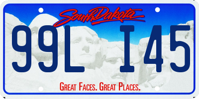 SD license plate 99LI45