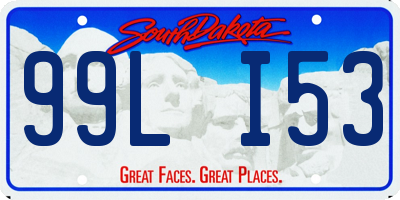 SD license plate 99LI53