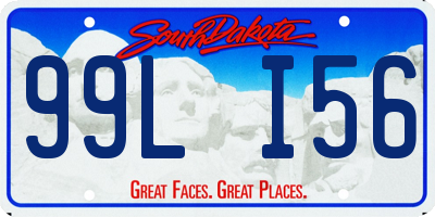SD license plate 99LI56