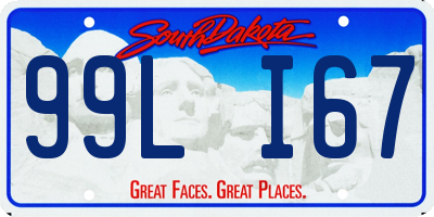 SD license plate 99LI67