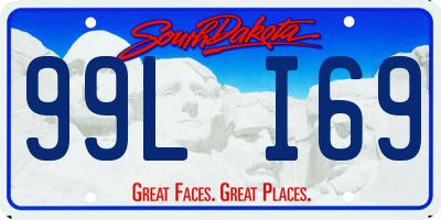 SD license plate 99LI69