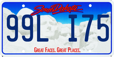 SD license plate 99LI75